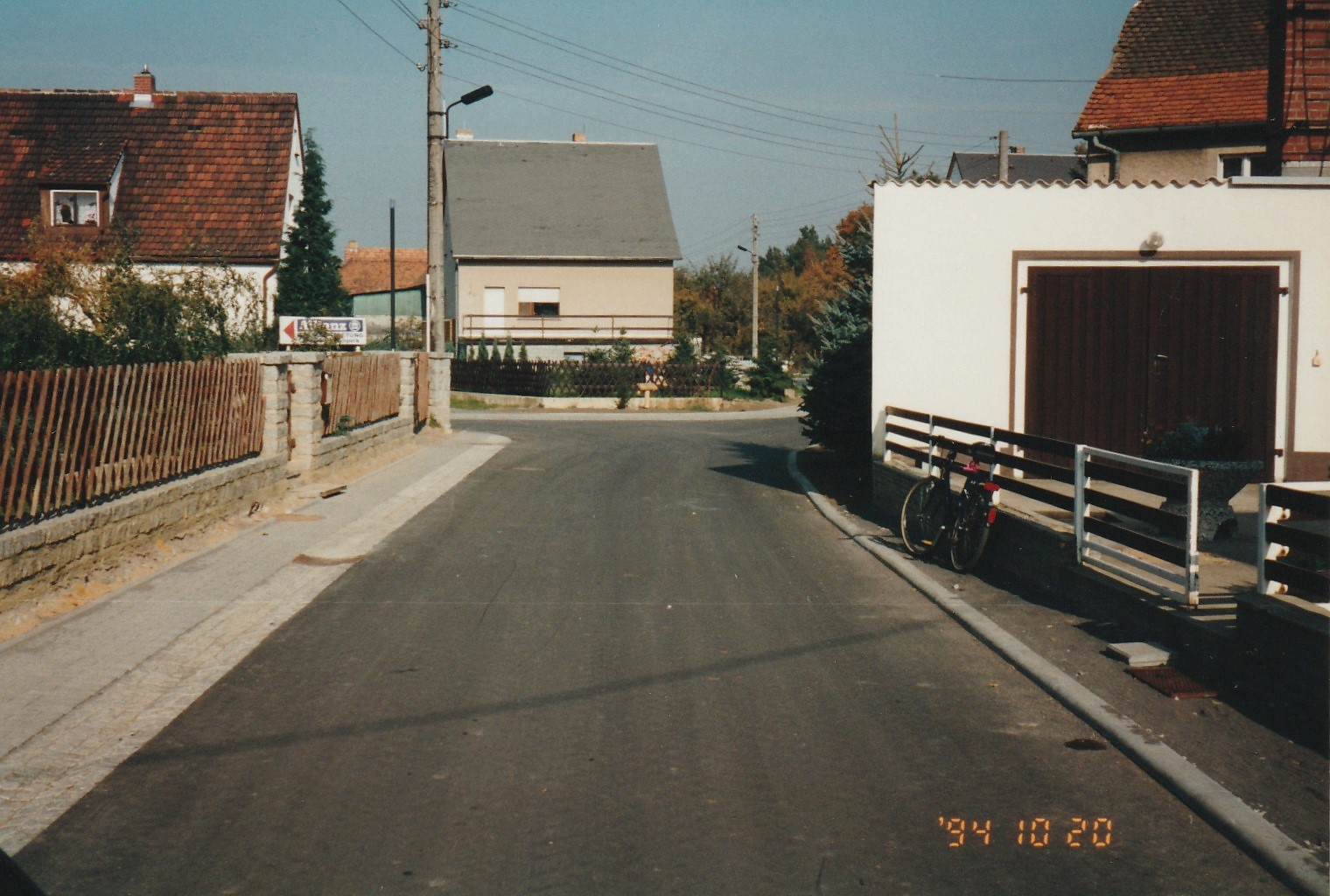 Die fertige Strasse